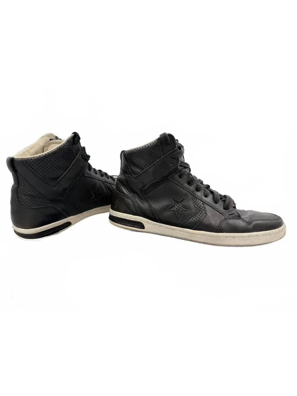 Converse x Varvatos Weapon Black Leather 136682C Men 12 - Picture 2 of 7